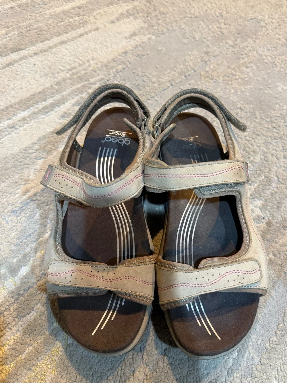 ABEO sandals outdoor comfort adjustable straps taupe tan brown hiking 8